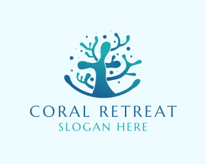 Aquatic Nature Coral Reef logo