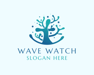 Aquatic Nature Coral Reef logo