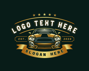 Racing Car Garage Logo