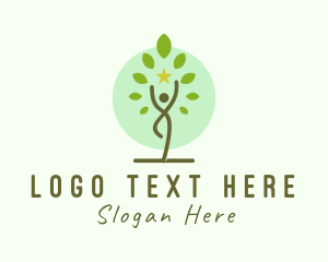 Wellness Yoga Pose logo