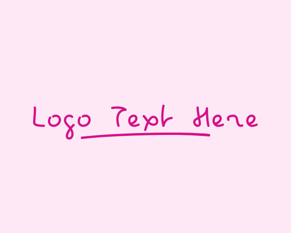 Pinkish logo example 2