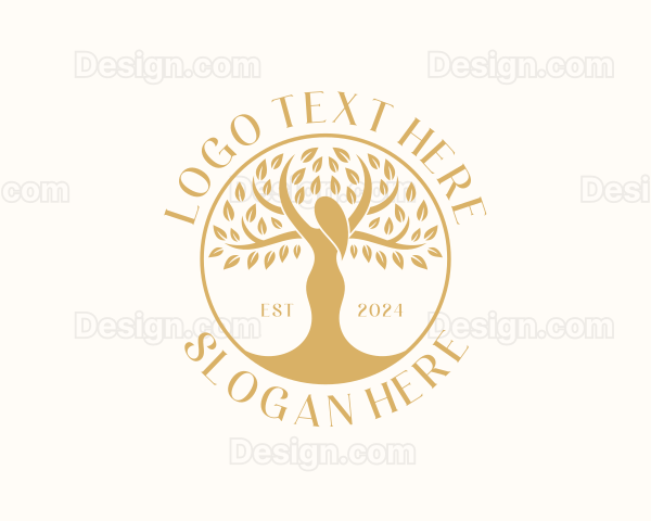 Organic Woman Tree Logo