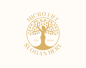 Organic Woman Tree logo design