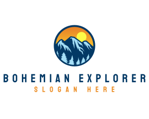 Mountain Peak Explorer logo design