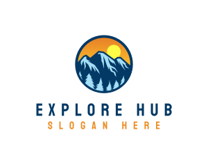 Mountain Peak Explorer logo design