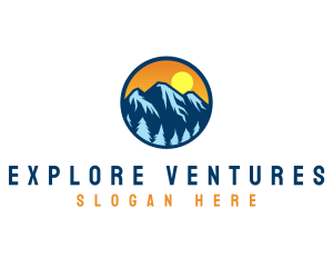 Mountain Peak Explorer logo design