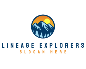 Mountain Peak Explorer logo design