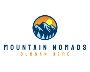 Mountain Peak Explorer logo design