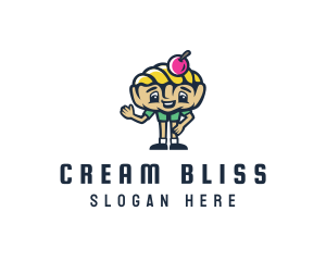 Ice Cream Gelato Boy logo design