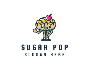 Ice Cream Gelato Boy logo design