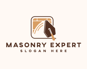 Trowel Plaster Masonry logo design