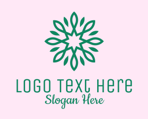 Green Star Flower  logo