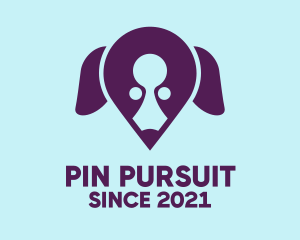 Dog Location Pin logo