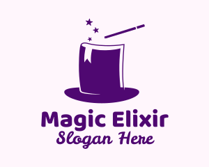 Magical Book Hat logo design