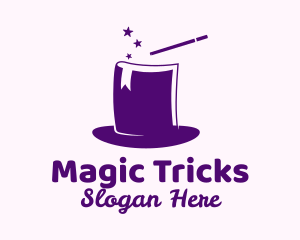 Magical Book Hat logo design