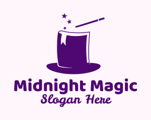 Magical Book Hat logo design