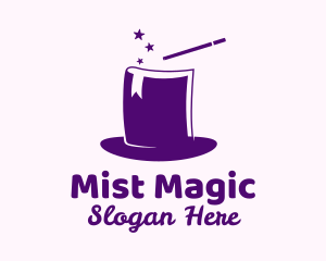 Magical Book Hat logo design