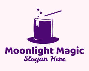 Magical Book Hat logo design