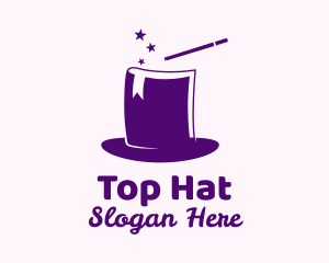 Magical Book Hat logo design