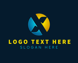 Creative Business Letter X logo