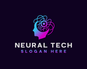 AI Brain Technology logo design