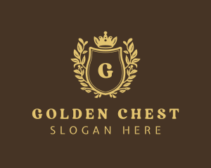 Golden Shield Royalty logo design