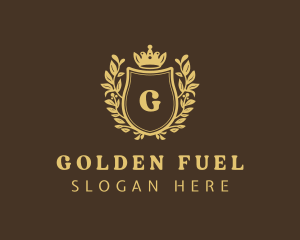 Golden Shield Royalty logo design