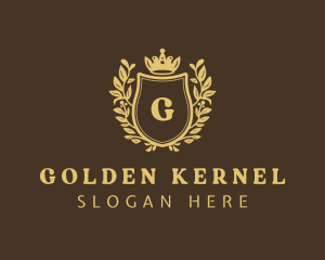 Golden Shield Royalty logo design