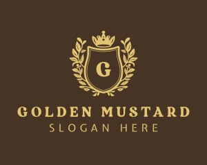 Golden Shield Royalty logo design