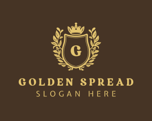 Golden Shield Royalty logo design