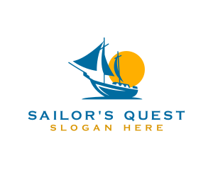 Yacht Travel Cruise logo design