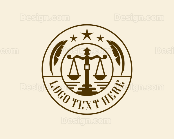 Legal Justice Courthouse Logo