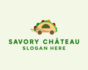 Taco Restaurant Cart logo design