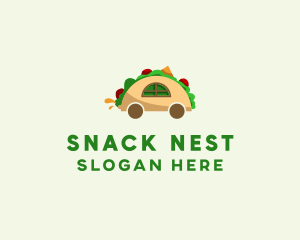 Taco Restaurant Cart logo design