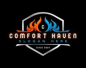 Home Comfort Ventilation logo design