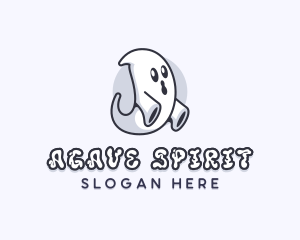 Ghost Spirit Halloween logo design