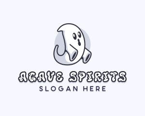 Ghost Spirit Halloween logo design