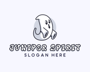 Ghost Spirit Halloween logo design