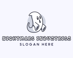 Ghost Spirit Halloween logo design