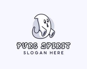 Ghost Spirit Halloween logo design