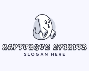 Ghost Spirit Halloween logo design