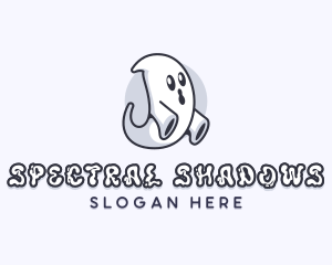 Ghost Spirit Halloween logo design