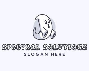 Ghost Spirit Halloween logo design