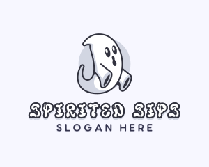 Ghost Spirit Halloween logo design