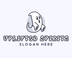 Ghost Spirit Halloween logo design