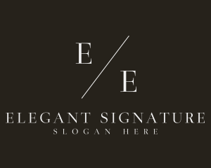 Minimalist Elegant Apparel Business logo design