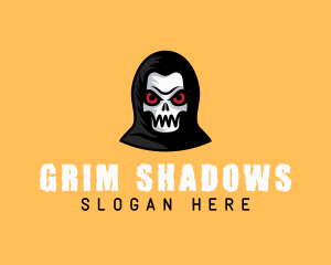 Grim Reaper Skull logo design