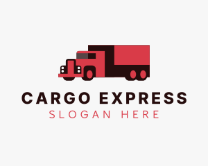 Cargo Shipping Truck logo design