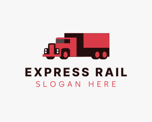 Cargo Shipping Truck logo design