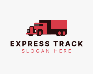 Cargo Shipping Truck logo design